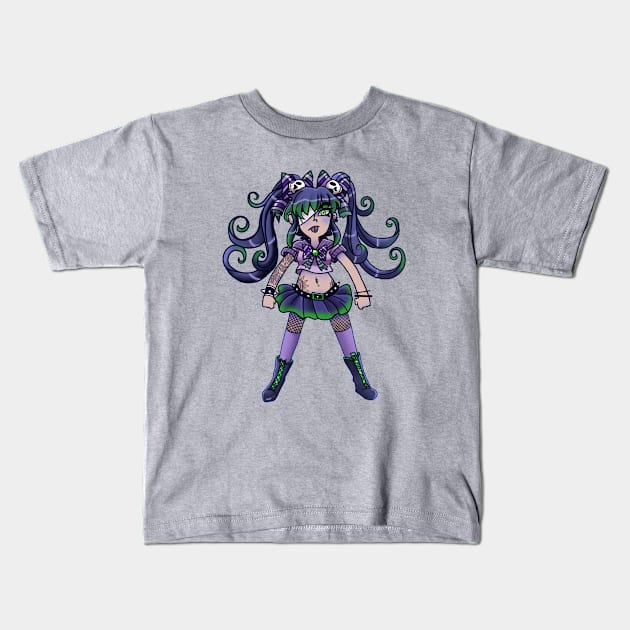 Punk Girl Kids T-Shirt by LittleGreenHat